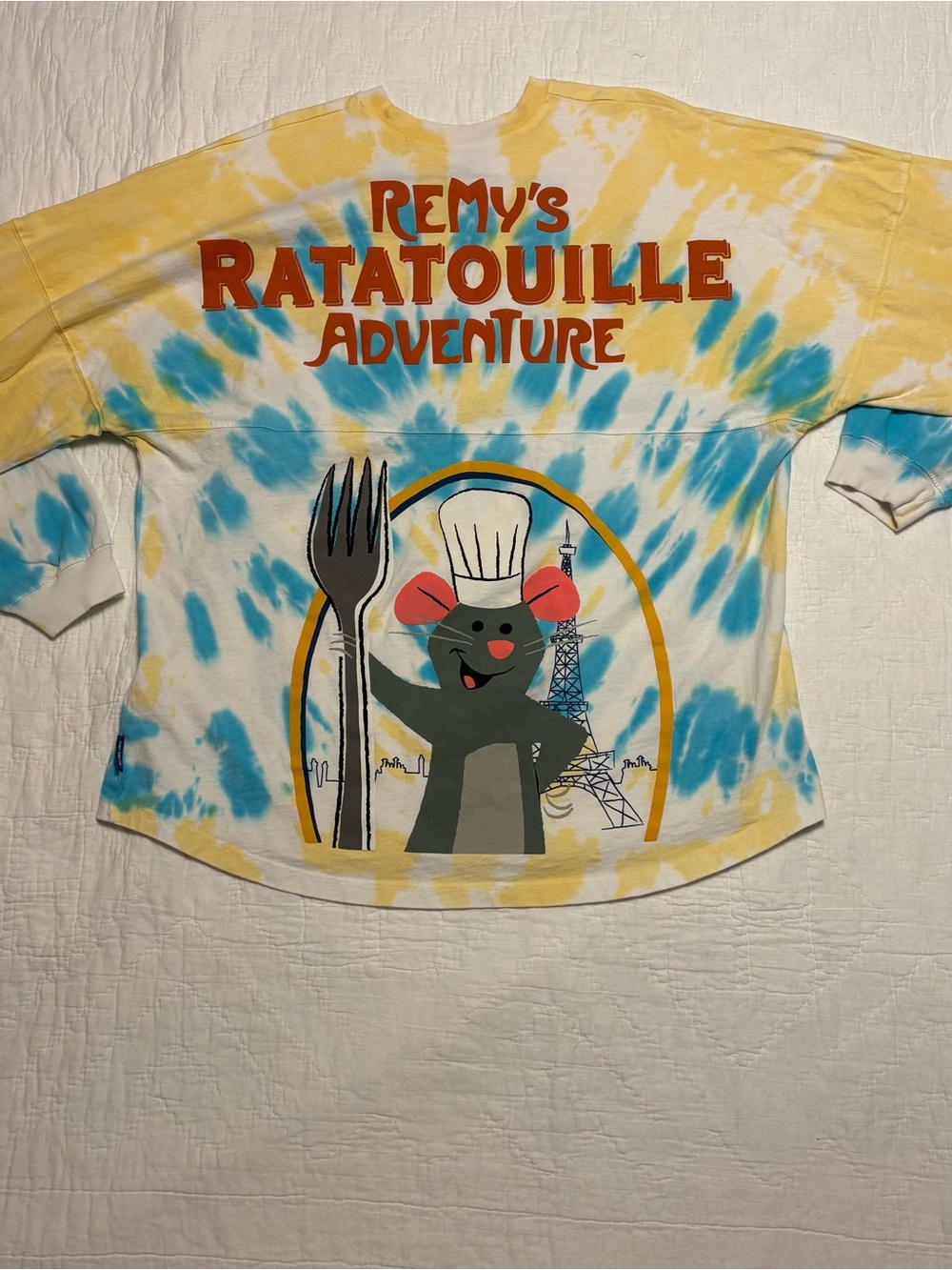 Disney Ratatouille Remy Tie-Dye Long Sleeve Shirt Spirit Jersey- Size Large